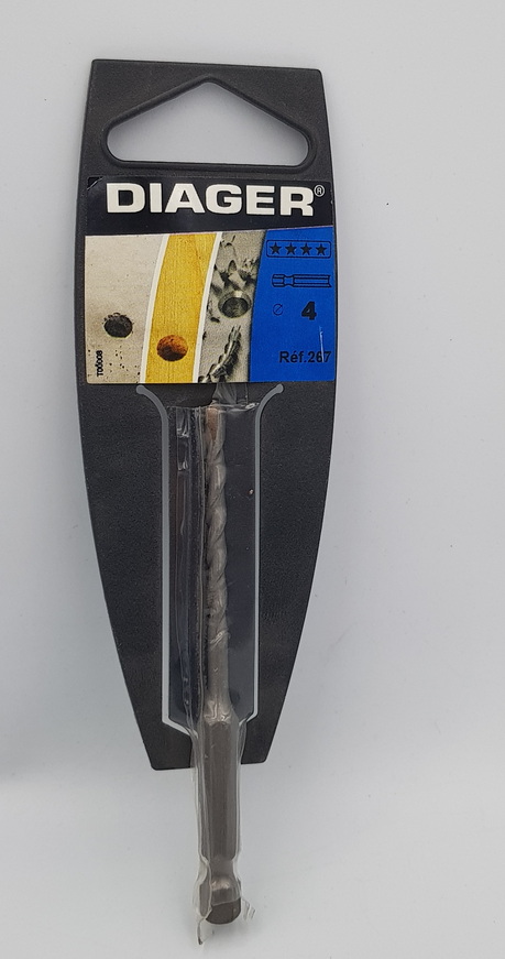 Diager Wall Drill Torx 4mm x 90mm