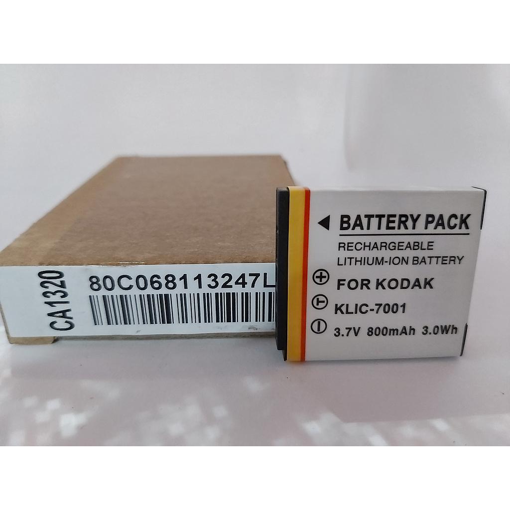 BPS Replacement Klic 7001 Li Ion Battery For Kodak 800mAh CA1320