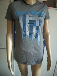 Hard Rock Female T Shirt Flag Tee Silverado Grey Mykonos Medium