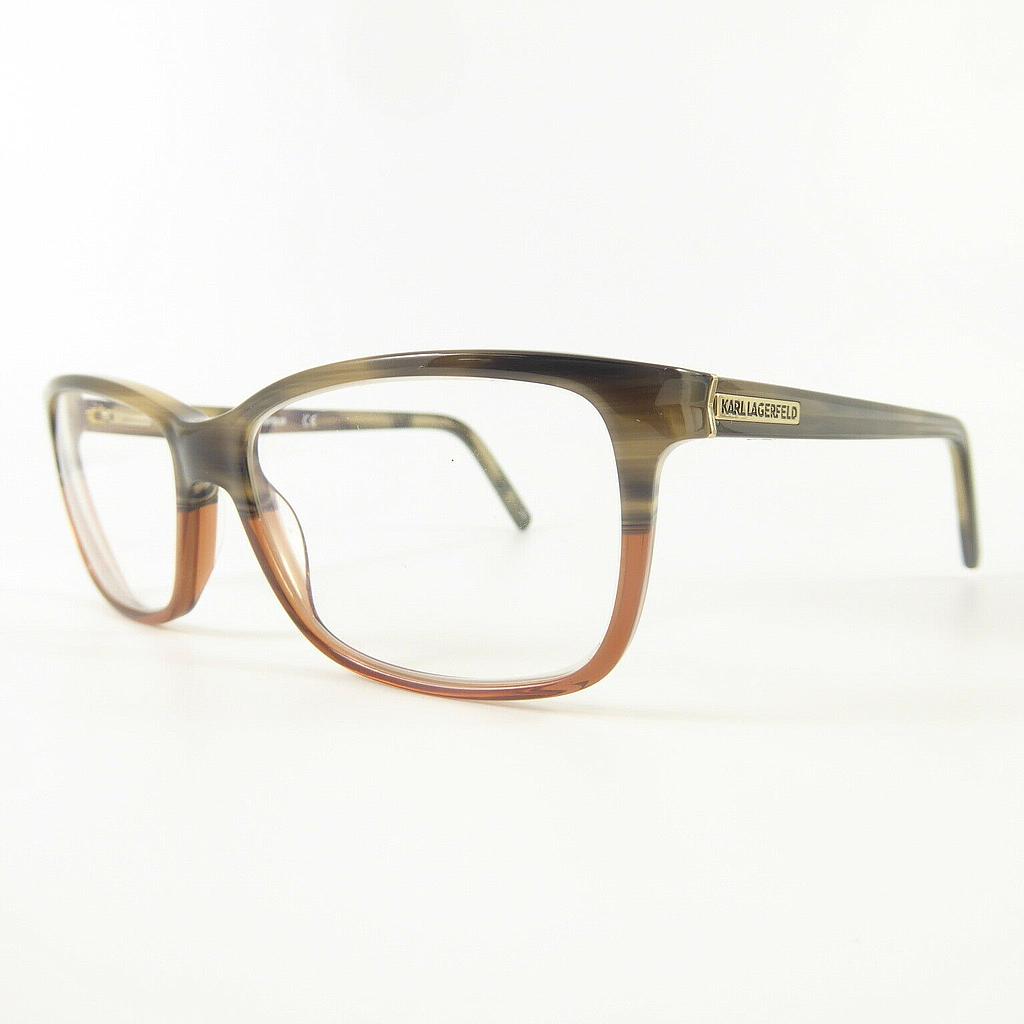 Karl Lagerfeld Designer Eyewear Optical Frame Model Green HornBrown Gradient KL804 104