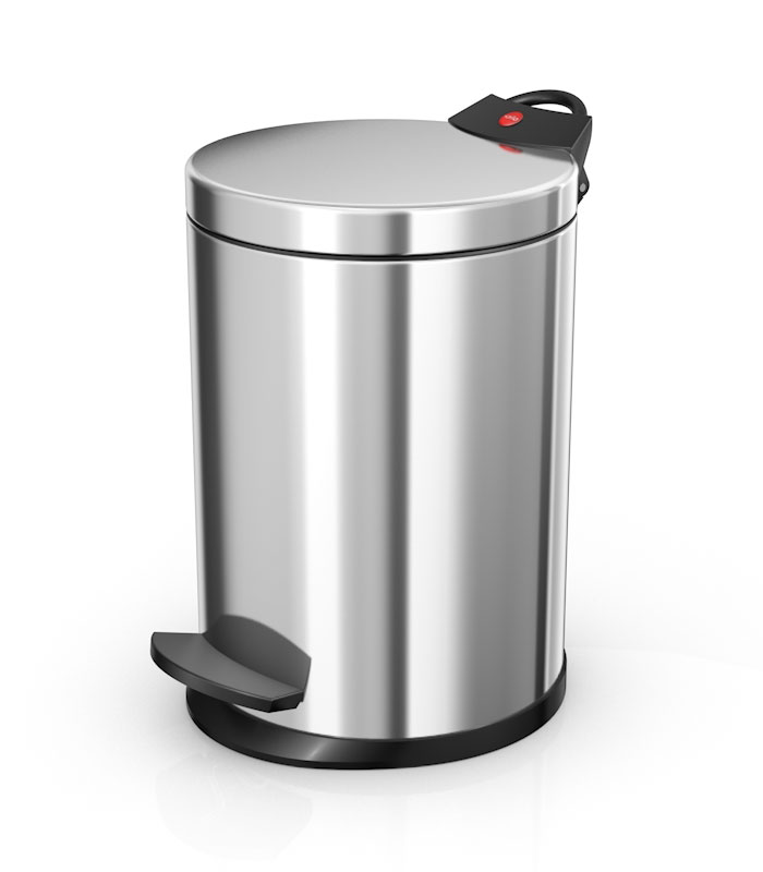 Hailo T2 4 4L Bathroom Bin Κάλαθος Απορριμάτων Stainless Steel