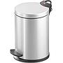 Hailo S 4L Bathroom Bin Κάλαθος Απορριμάτων Silver