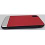 iPhone X/10 Red/Silver Silicone Back Cover 5.8"
